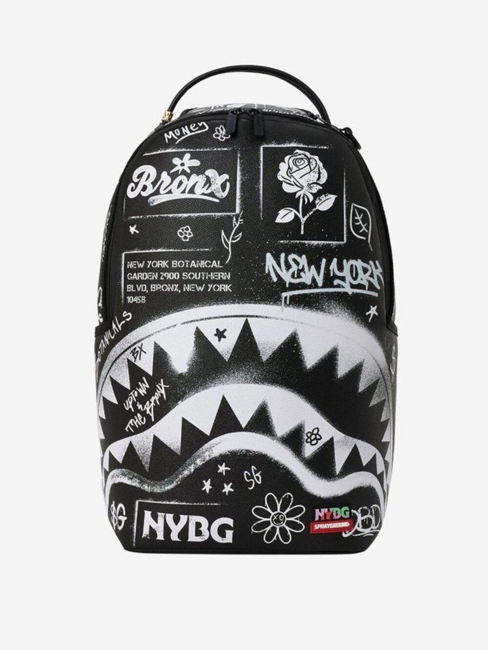 Sprayground NYBG Bronx Vibes Backpack Black/White